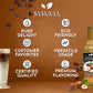 Syruvia Hazelnut Syrup - Hazelnut Coffee Syrup Flavor, 25.4 Fl Oz, Kosher, Gluten Free, Perfect For Coffee, Drinks, Soda, Desser