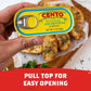 Cento Flat Fillet Anchovies in Olive Oil, 2 Oz, Firm, Skinless, Boneless, Canned Moroccan Anchovies, Easy to Open Pull Top Lid