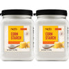 Roots Circle 100% Pure Corn Starch | 2 [17oz] Airtight Containers | All Natural Thickener for Soups  Stews  Gravy  Baking Pies  Puddings & Cakes | Gluten-Free  Non-GMO  Vegan  Kosher  Food-Grade