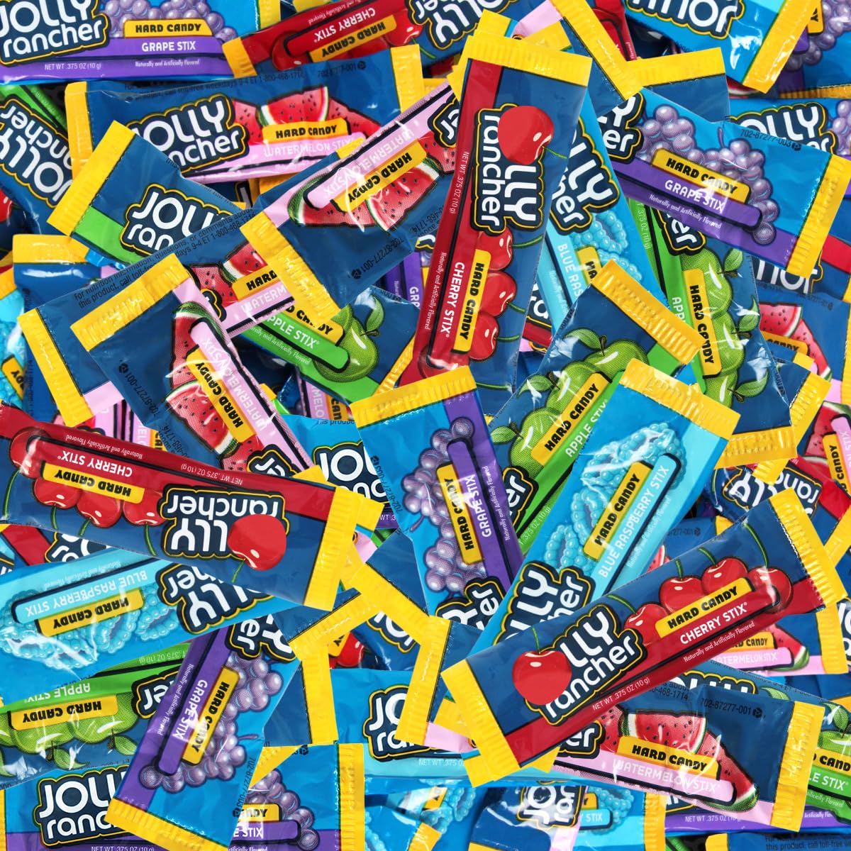 Jolly Ranchers Hard Candy Stix, Pack Of Hard Candy Individually Wrapped, Ideal For Trick Or Treating And Stocking Stuffers, Perf