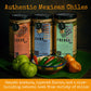 La Fundidora Trio Fresca, Fuego, Humo Salsas, Authentic Traditional Mexican Recipe, Smooth Homemade Spicy Dip, Fresh Small Batch