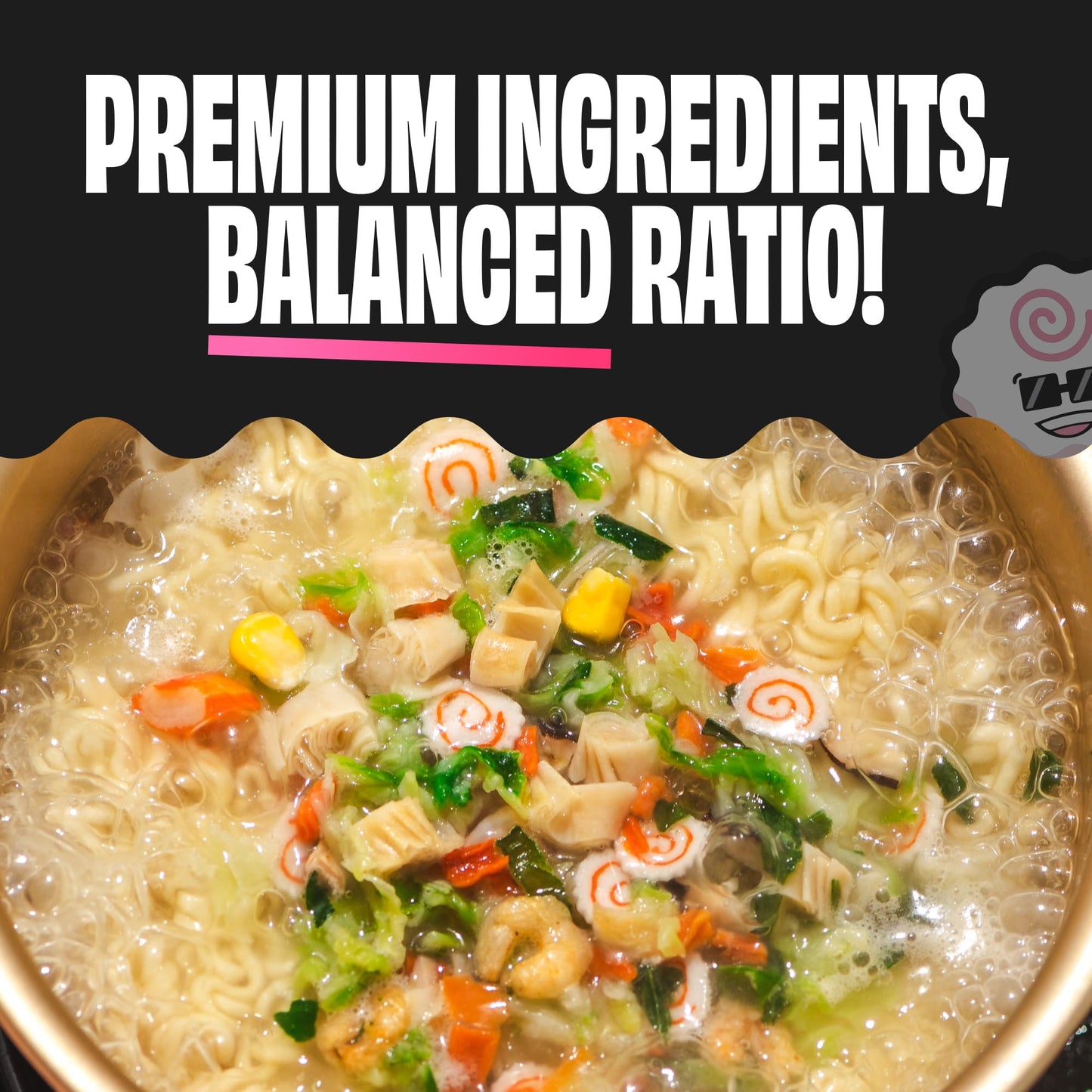 Ramen Bae Dried Ramen Toppings, Classic Seafood and Vegetables Mix, 14oz