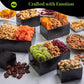 Nut Cravings Gourmet Collection - Get Well Soon Dried Fruit & Nuts Tower Gift Basket With Get Well Soon Ribbon (12 Assortments)