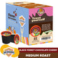 Crazy Cups Decaf Black Forest Chocolate Cherry Coffee Pods, Decaf Flavored Coffee Pods In Single Serve Cups Compatible With Keur