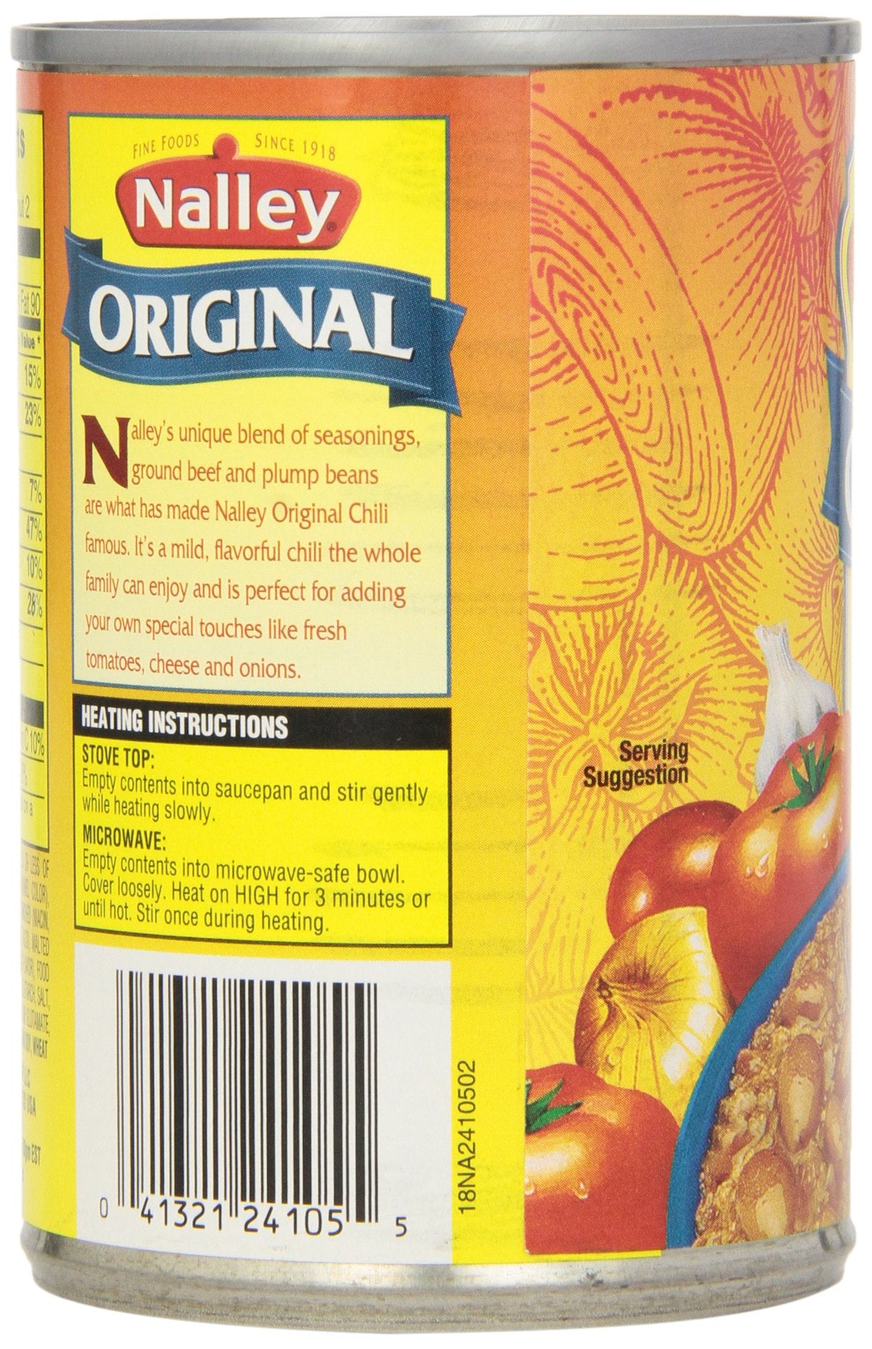 Nalley Original Chili Con Carne With Beans, 14 Ounce (Pack Of 12)