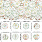 Gyufise 48Pcs Edible Floral Happy Easter Cupcake Toppers Wafer Paper God Bless Cupcake Picks Edible Easter Bunny Cupcake Decors