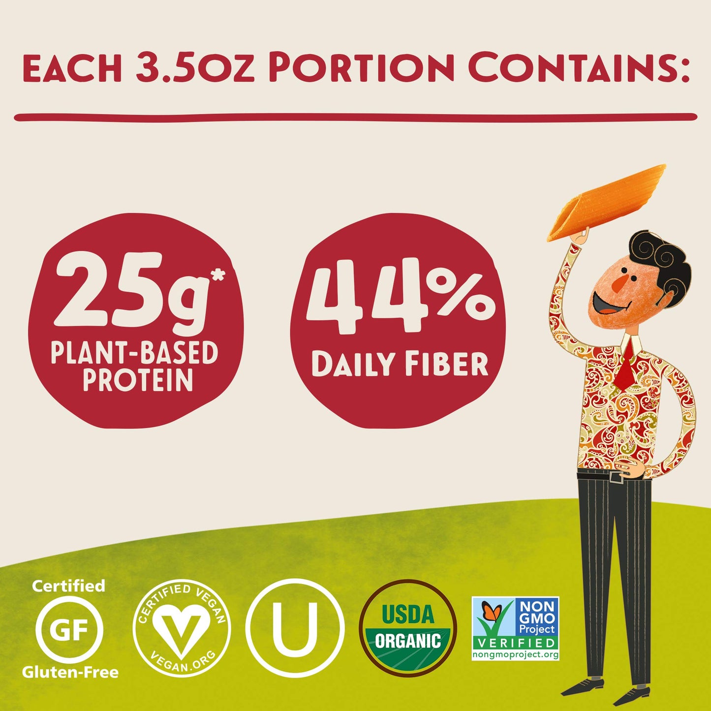 Tolerant Organic Pasta - Red Lentil Penne - Case Of 6 - 8 Oz.(D0102Hxxjqa.)