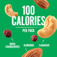 Emerald Nuts Cashews and Almonds with Dried Cranberries 7 Ct (1-Pack) | 100-Calorie Individual Packs of Nut Blend and Dried Frui