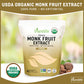 Durelife Organic 100% Pure Monk Fruit sweetener, No Erythritol, Monkfruit Extract Powder, USDA organic NON-GMO Project Verified,