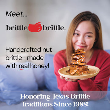 Brittle-Brittle Mixed Nut Brittle Candy, Handmade Gourmet Treat With Honey, Almonds, Cashews, Pecans, Gluten Free, Perfect Snack