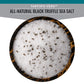 SaltWorks All Natural Black Truffle Sea Salt, 3.5 Oz, White Crystals and Brown Truffle Pieces