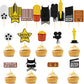 72 Pieces Movie Night Cupcake Toppers Movie Theme Party Picks Movie Party Supplies Decorations For Wedding Birthday Party, 9 Sty
