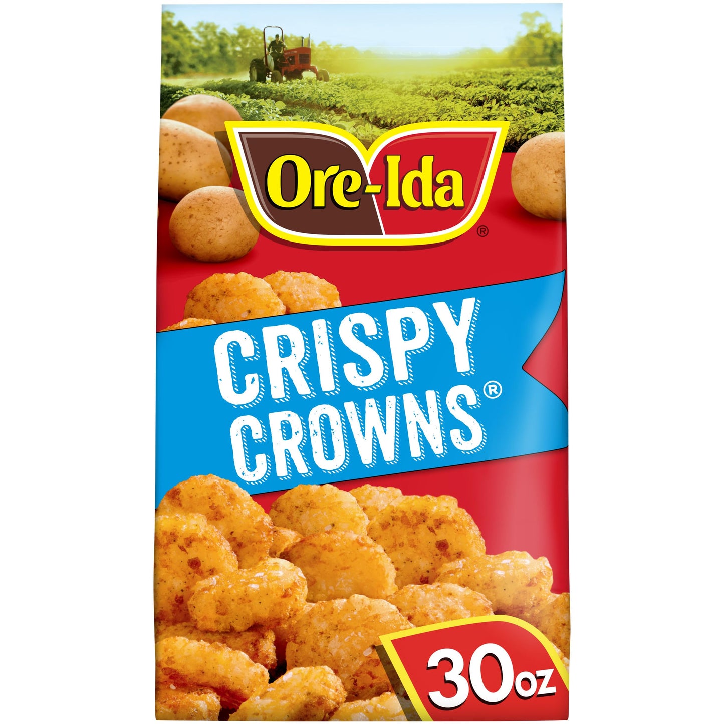 Ore-Ida Crispy Crowns Seasoned Shredded Potatoes, 30 oz Bag