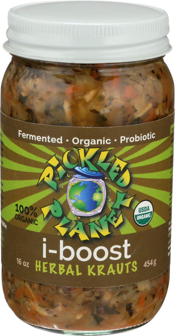 Pickled Planet Organic I Boost Herbal Sauerkraut, 16 Oz
