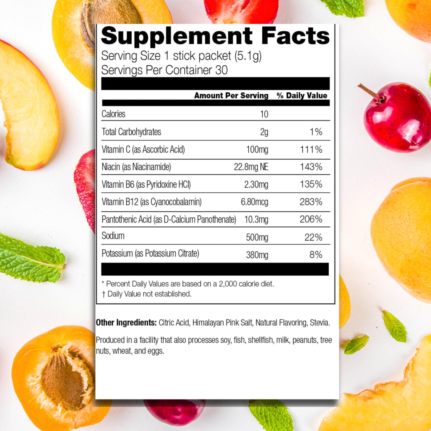 310 Hydrate Cucumber Electrolytes Powder Packets - No Sugar Hydration Packets With Key Vitamins & Minerals - Keto Friendly - Tas