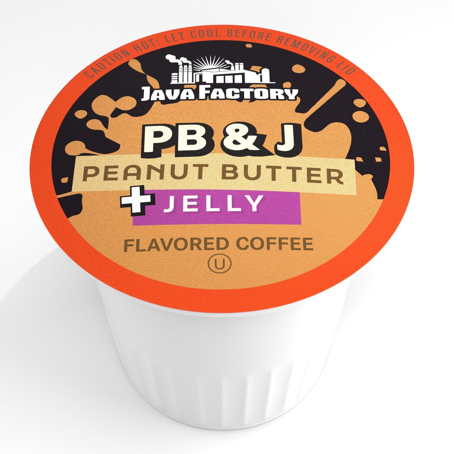 Java Factory Flavored Coffee Pods  Peanut Butter and Jelly  Compatible with K Cup malt-inspired  40 Count