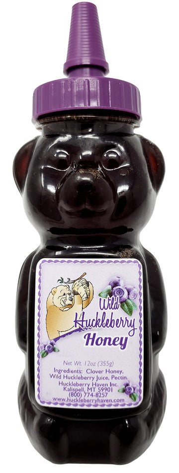 Wild Huckleberry Honey Bear 12.0 Oz