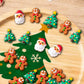Christmas Sprinkles for Baking 16Pcs - 4 Designs Santa  Gingerbread Man  Holiday Stocking  Christmas Tree - Edible Decorations for Cookies  Cakes  Cupcakes  Holiday Desserts