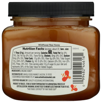 365 by Whole Foods Market Organic Raw Mountain Forest Honey, 16 Ounce - Pure, Natural Sweetener for Cooking and Baking
