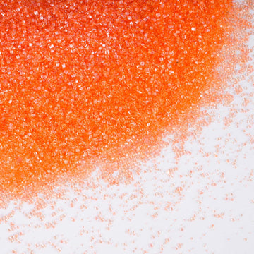Kasvan Orange Sanding Sugar Sprinkles - Edible Sugar Crystals, Baking Cake Decorations, Ice Cream Toppings Cupcake Decorating, W