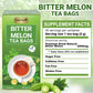 LeafLea Bitter Melon Tea Bags - 40 Cundeamor Herbal Tea, Caffeine-Free, Non-GMO, Sugar-Free, Vegan