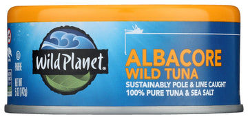 Wild Planet Sustainably Caught Wild Albacore Tuna, Cans, 5 Oz