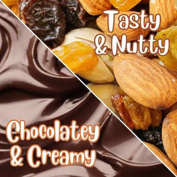 Gourmet Chocolate Bridge Mix Medley By Its Delish, 2 Lbs Bulk Bag | Dark, Milk, And White Chocolate Coated Peanuts, Almonds, Rai