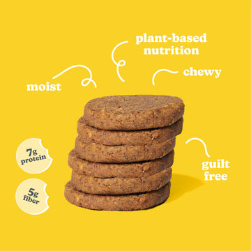 Love + Chew Tasty, Gluten Free Cookies - Banana Bread 10 Count - Vegan - Healthy, Paleo, Non Gmo Snacks - Individually Wrapped,