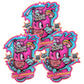 Sour Slaps Sour Candy Belts 3-Pack - Deliciously Chewy, Extreme Sour, Vegetarian, Pink Lemonade Flavor, Multi-color, Medium Size