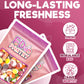 Freeze Dried Candy - Fruit Crunch Sour 4 Oz - 2 Pack - Assortment Strawberry, Orange, Lemon, Grape, Lime Flavors Bag Pouch - Ide