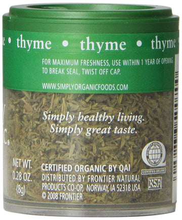 Simply Organic Thyme, 0.28 Oz