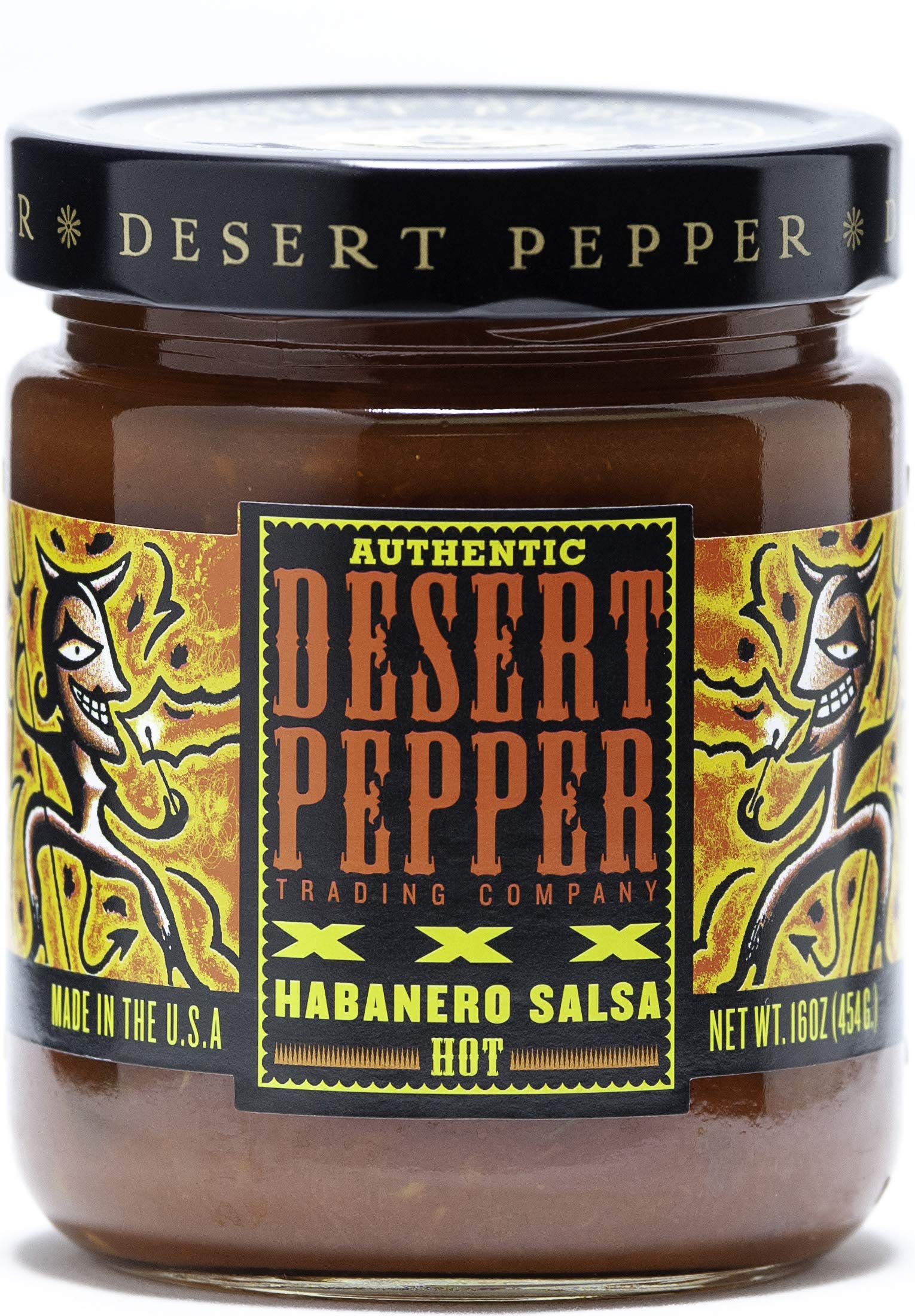 Desert Pepper Salsa XXX Roasted Habanero, 16 Ounce (Pack of 6), Model 00057711