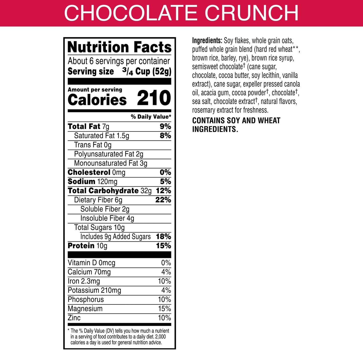Kashi Go Cold Breakfast Cereal, Fiber Cereal, Vegan Protein, Chocolate Crunch (8 Boxes)