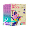 Magic Spoon Cereal - Birthday Cake 4-Pack Of Cereal And Spoon - Keto & Low Carb Lifestyles, Gluten & Grain Free, High Protein, 0