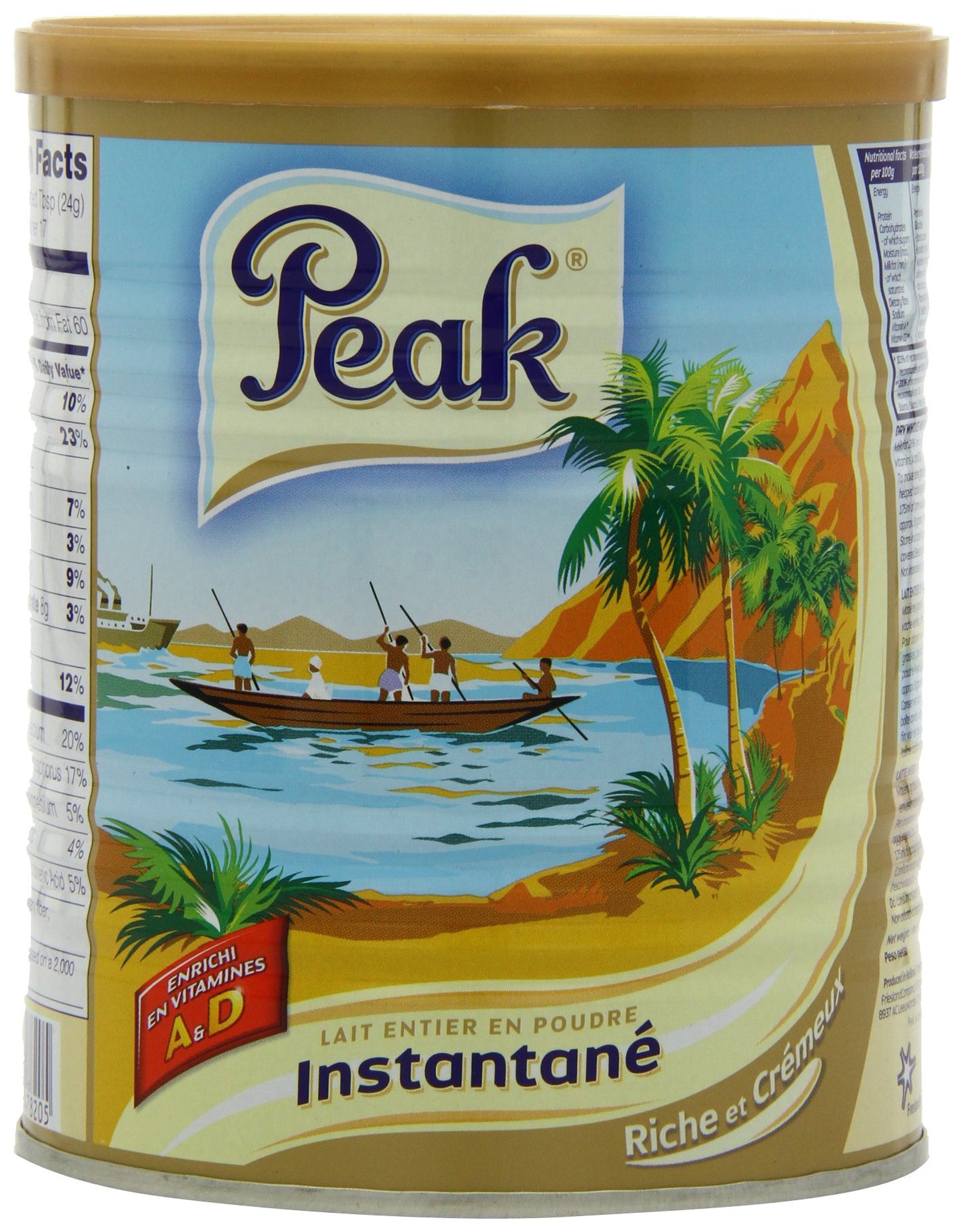 Peak Instant Full-Cream Dry Whole Milk Powder, 400-Grams