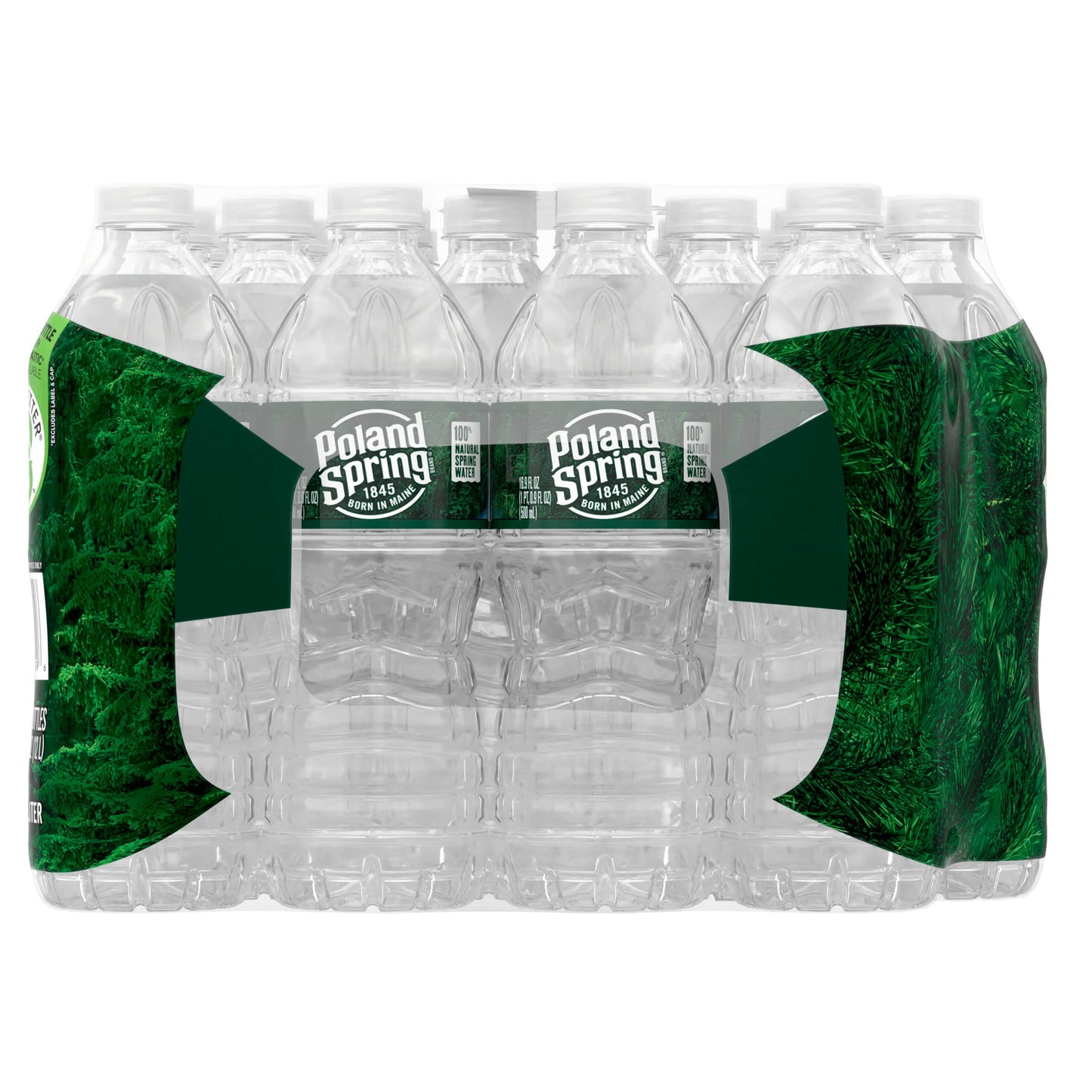 Poland Spring 100% Natural Spring Water, Non-Deposit, 16.9 fl oz (24 Pack)