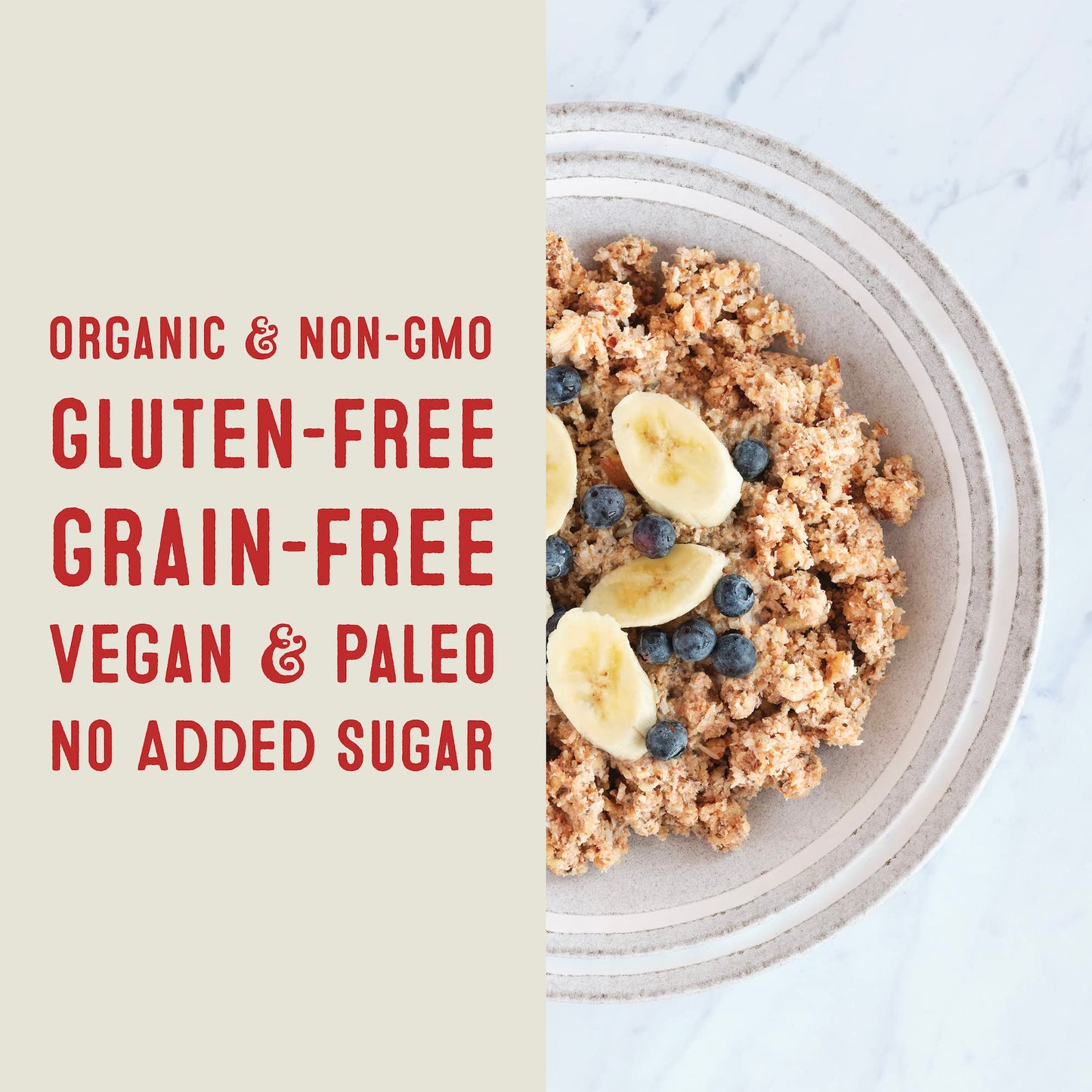 Wella Cereal Oatmeal Alternative, Gluten-Free Breakfast Hot Cereal, Grain-Free Paleo Organic Vegan High Protein Superfood, Plant-Based Non-Gmo, Low In Net Carbs, Multi-Serve Bag, Cranberry Pecan Flavor (1 Count, 12.8 Oz. Bag)