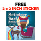 Reindeer Barf Rainbow Lace Licorice Funny Unique Christmas Stocking Stuffer Gag Birthday Girl, Boy And Teens Candy Gift (5.5 Ounces)