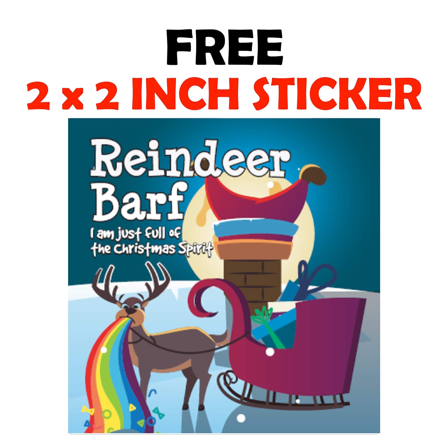 Reindeer Barf Rainbow Lace Licorice Funny Unique Christmas Stocking Stuffer Gag Birthday Girl, Boy And Teens Candy Gift (5.5 Ounces)