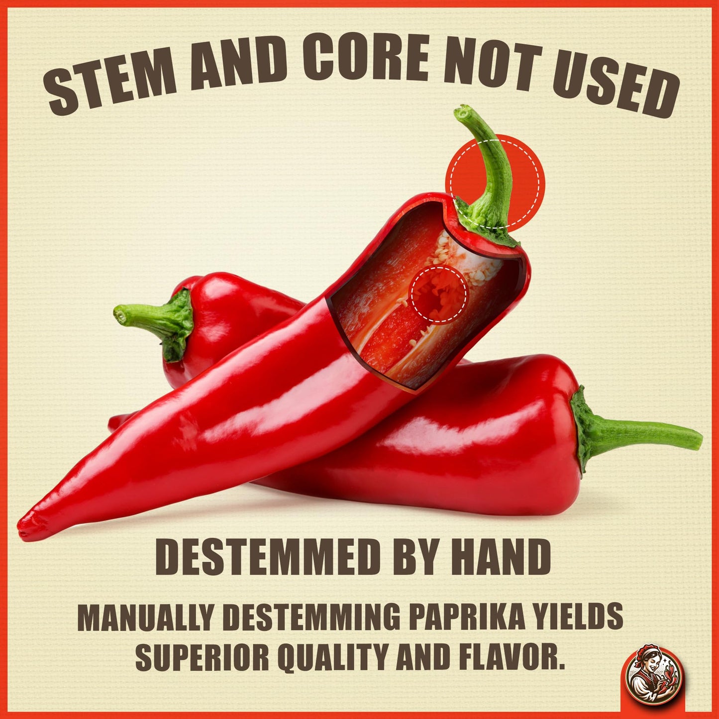 Hencher Hungarian Smoked Paprika Spice Powder, Mild, Non-GMO, 100g (3.5oz)