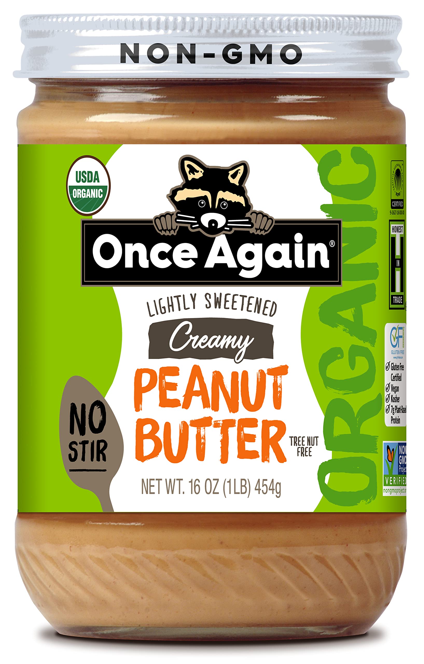 Once Again Peanut Butter American Classic Smooth, 16 oz, 1 Pound (Pack of 1)