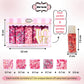 Confect Pretty In Pink & White Pearl Sprinkles Mix - Edible Heart & Star Sprinkles For Cakes, Cupcakes, Cookies - Birthday & Bak