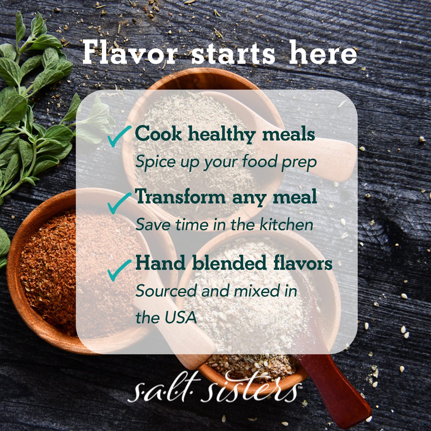 s.a.l.t sisters Charmane's Bread Dip - Value Size Bold Italian Herb & Spice Blend for Extra Virgin Olive Oil Dipping - Versatile