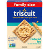 Triscuit Reduced Fat Whole Grain Wheat Crackers, Vegan Crackers, Family Size, 11.5 Oz