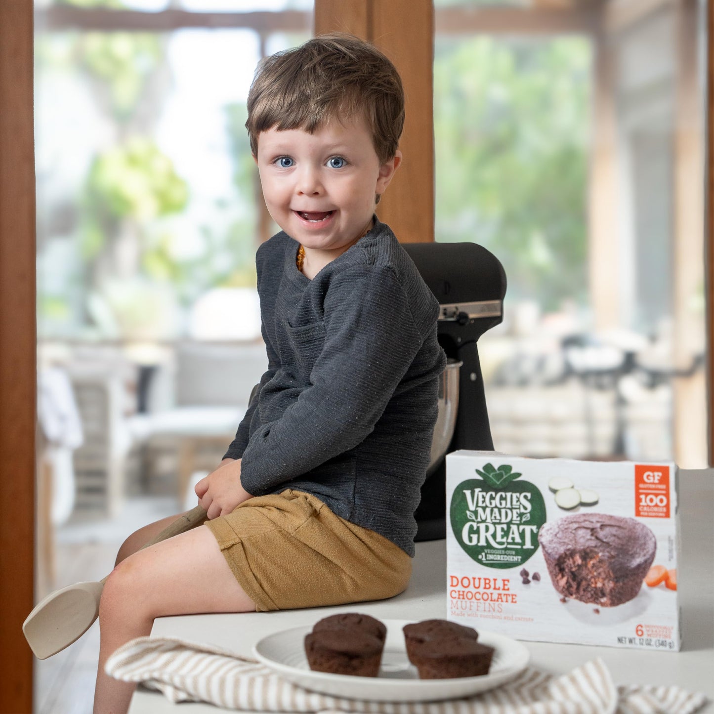 Veggies Made Great, Double Chocolate Muffins, 12 Ounce