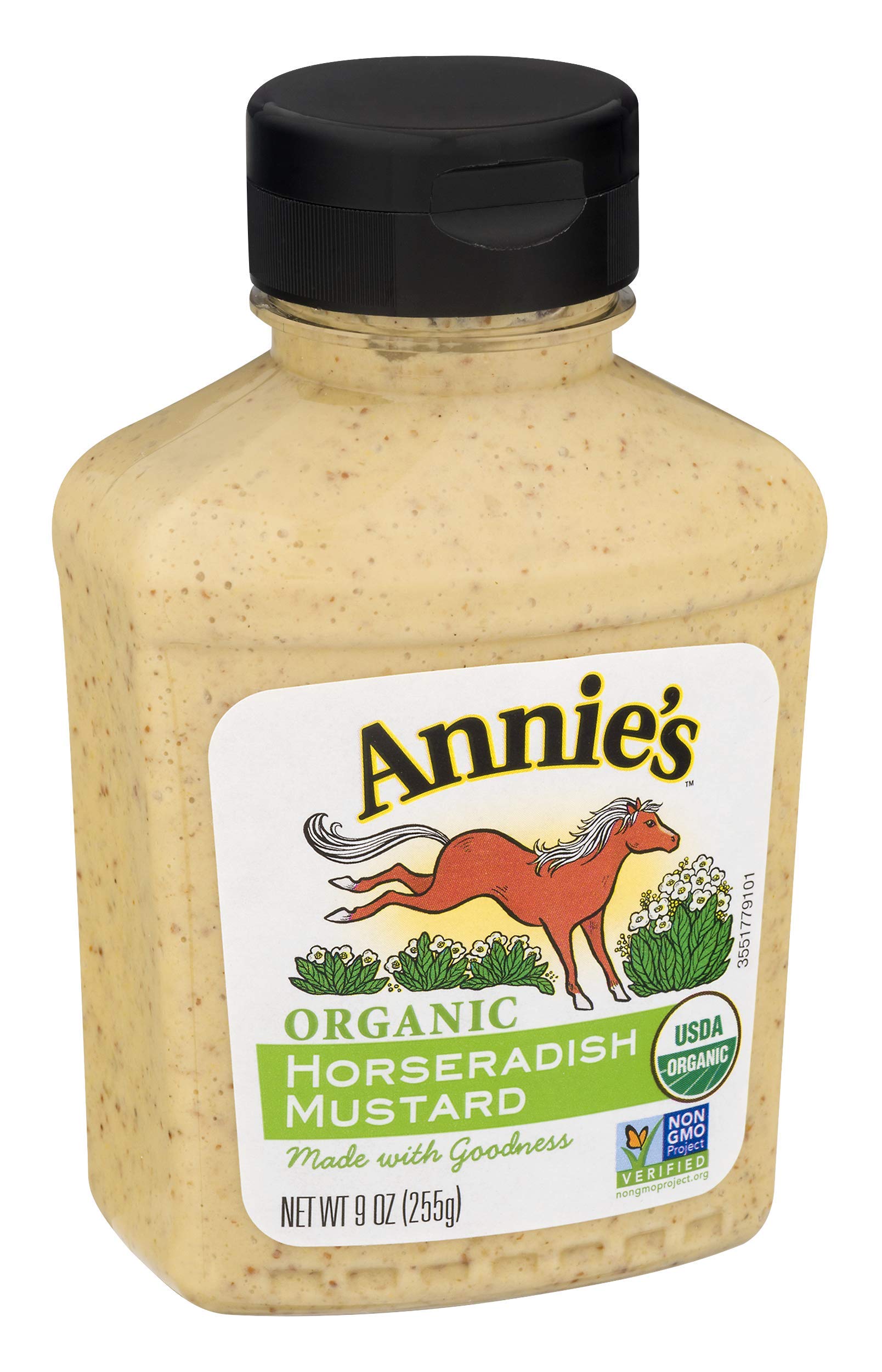 Annies Horseradish Mustard Certified Organic Gluten Free Non-Gmo 9 Oz