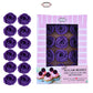 Confect Edible Rose Topper -Edible True Purple Rose Toppers For Cake & Cupcake - Edible Roses For Desserts- Vegan, Gluten-Free,