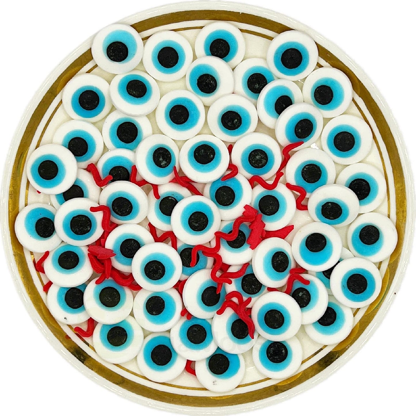 Blue Candy Eyes For Decorating Big Blue Eyeball Sprinkles Blue Googly Eyes Edible Blue Eyeballs For Cupcakes Blue Eyes Edible La