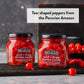 DeLallo Sweet & Tangy Pepper Drops, Red Peruvian Mini Peppers, Non-GMO, Vegan, Kosher, 4.3 oz Jar, Pack of 4