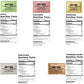 (300 total, 50 each) Bolt Box Sugar & Sugar Substitute Packets Box